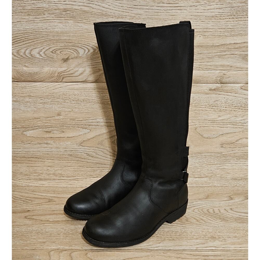 TEVA Womens Ellery Tall Bison Black Riding Boots Womens Size 7.5 Equestrian